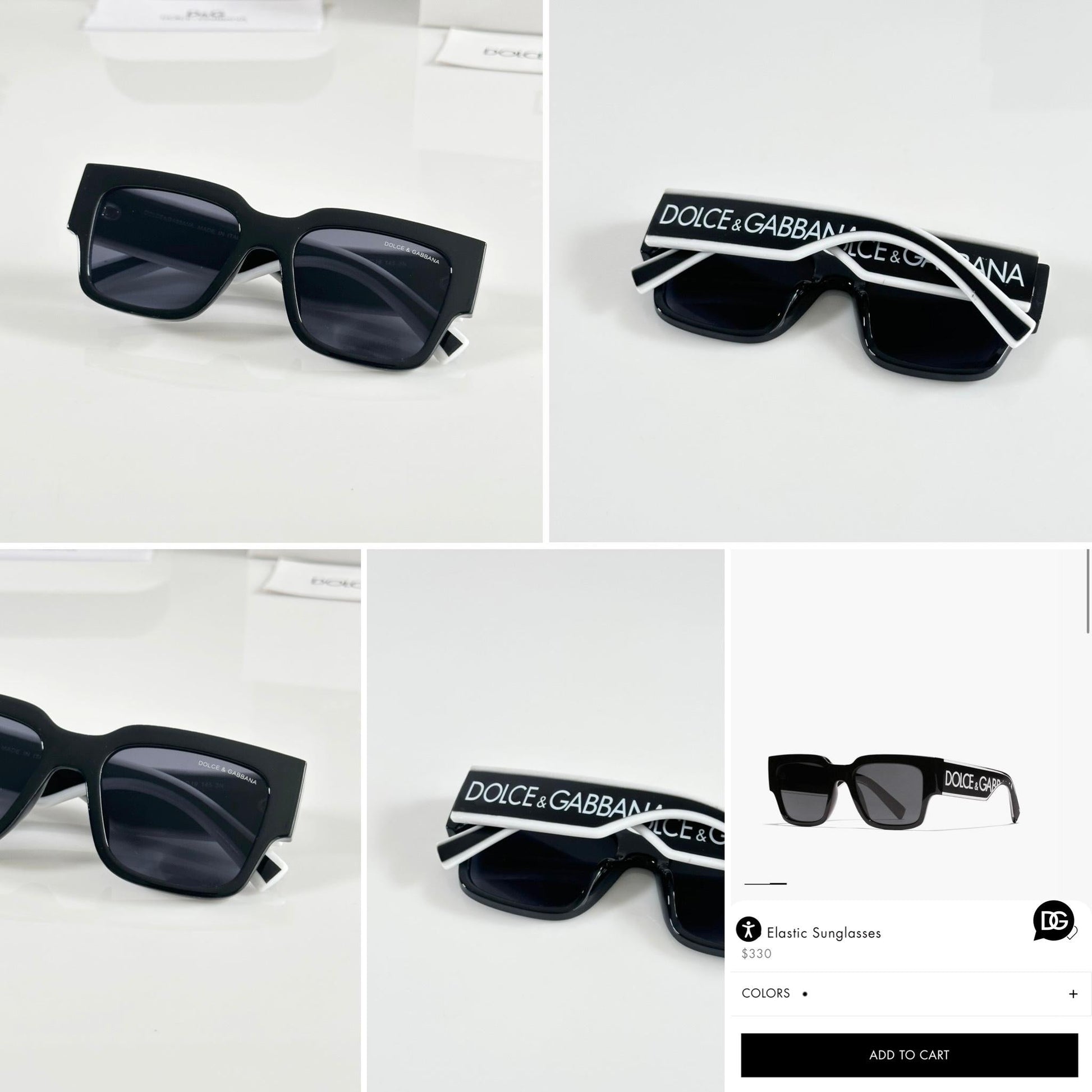 D&G with brand kit unisex sunglasses