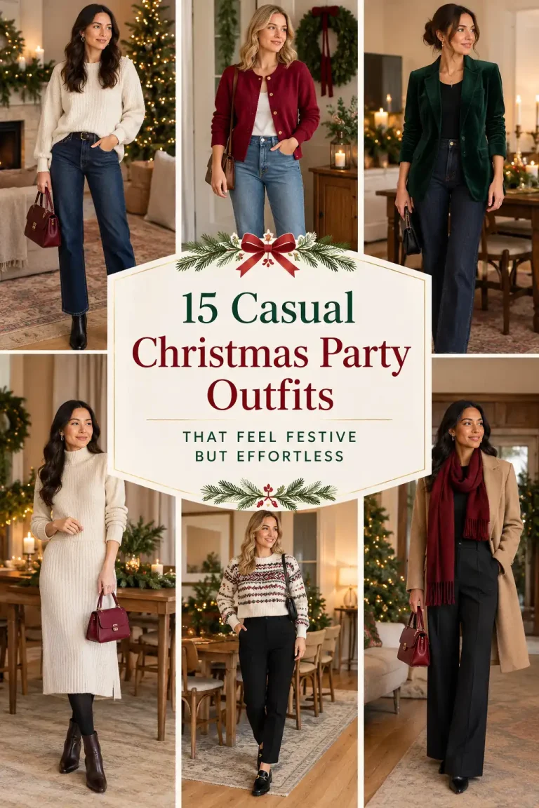 15 Casual Christmas Party Outfits That Feel Festive but Effortless