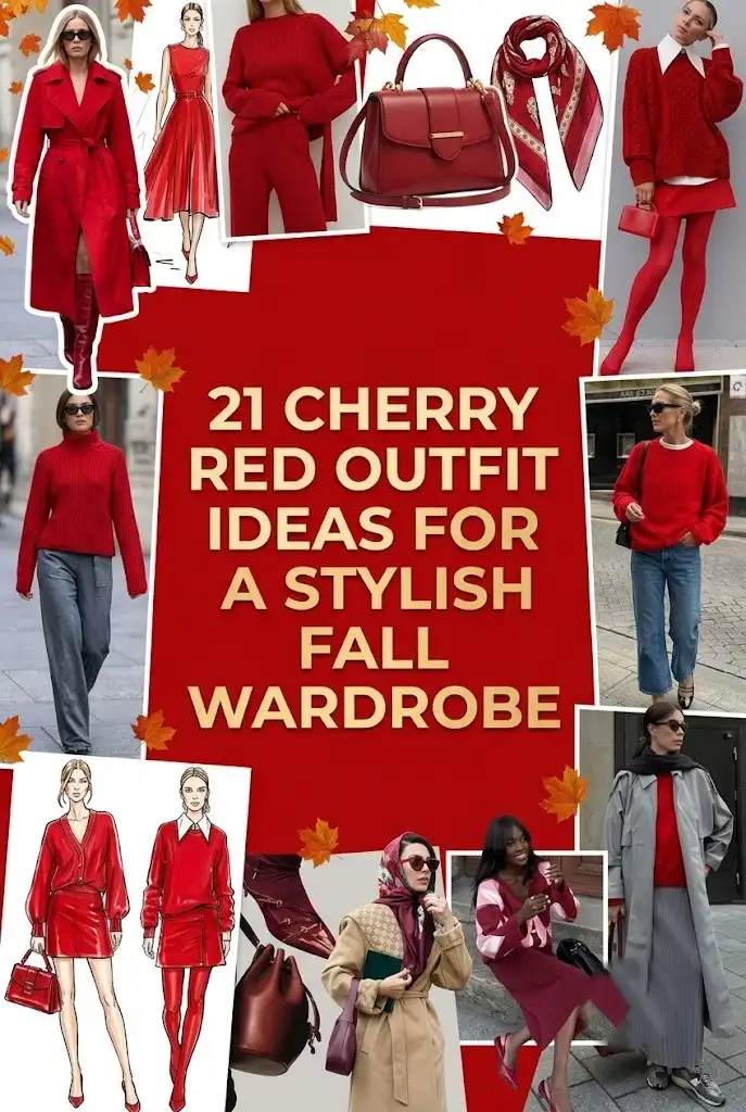 21 Cherry Red Outfit Ideas for a Stylish Fall Wardrobe