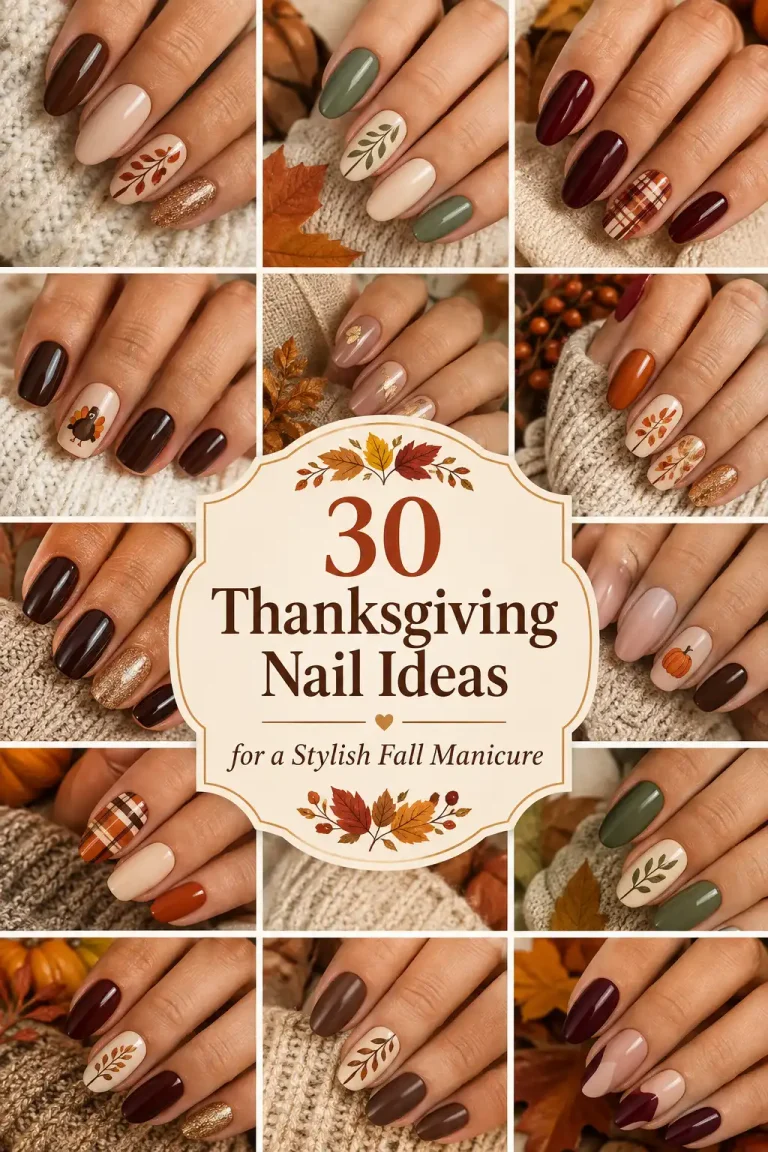 30 Thanksgiving Nail Ideas for a Stylish Fall Manicure